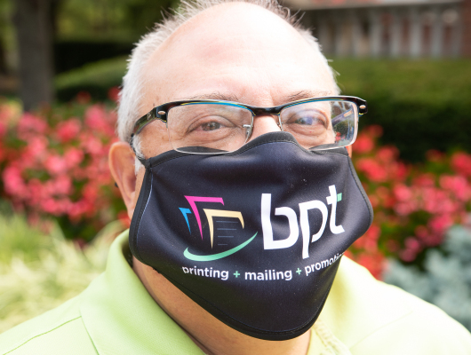 man wearing bpt mask